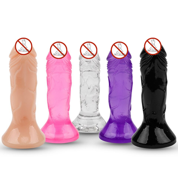 Erotic Small Soft Jelly Dildo / Adult Realistic Butt Plug / Unisex Anal Sex Toy - EVE's SECRETS